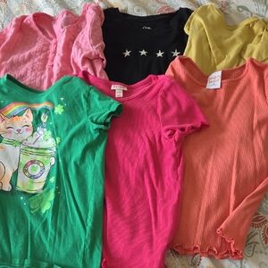 Colorful Girls Dressy T-Shirt Set